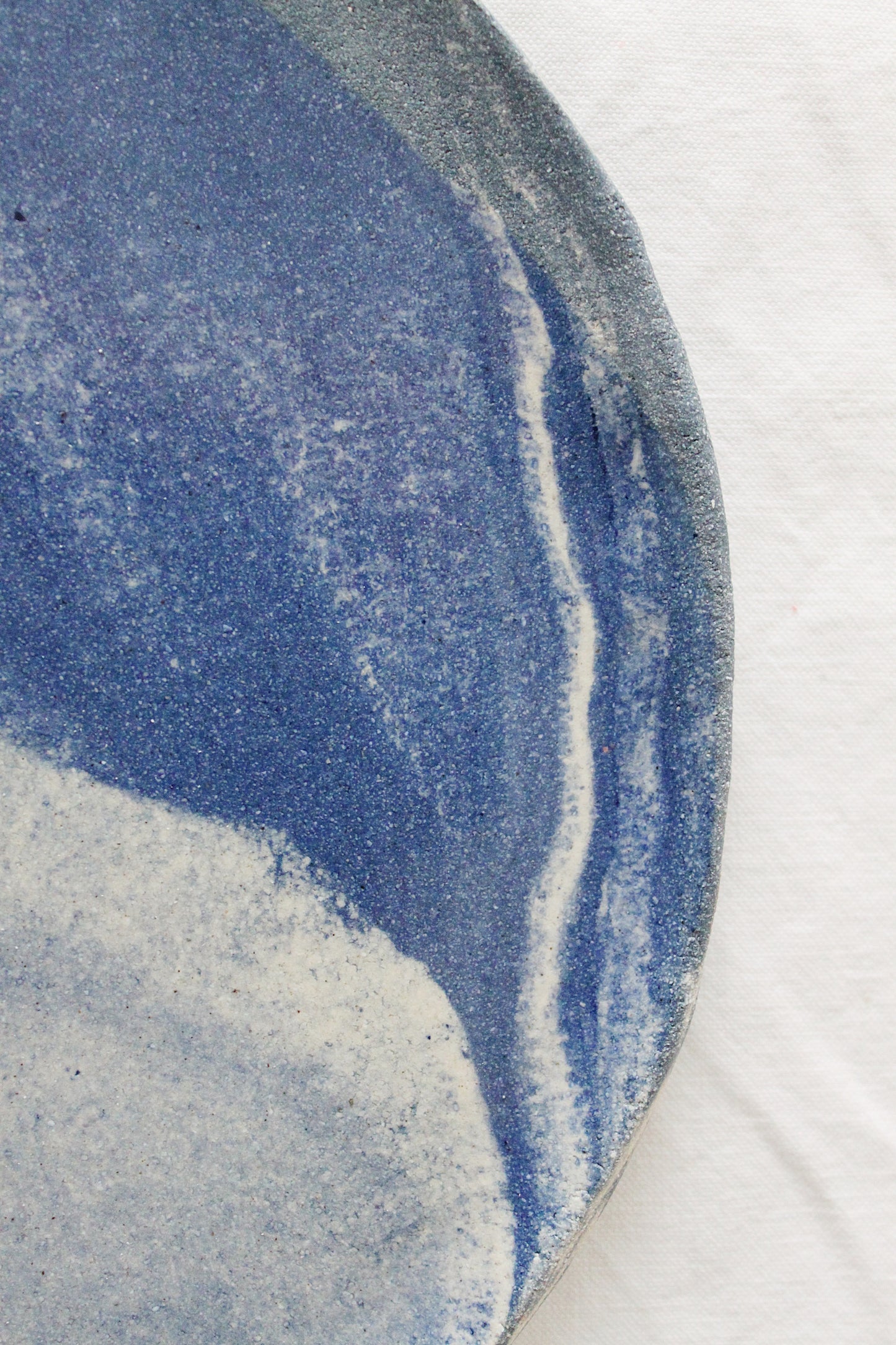 Assiettes bi-goût bleue