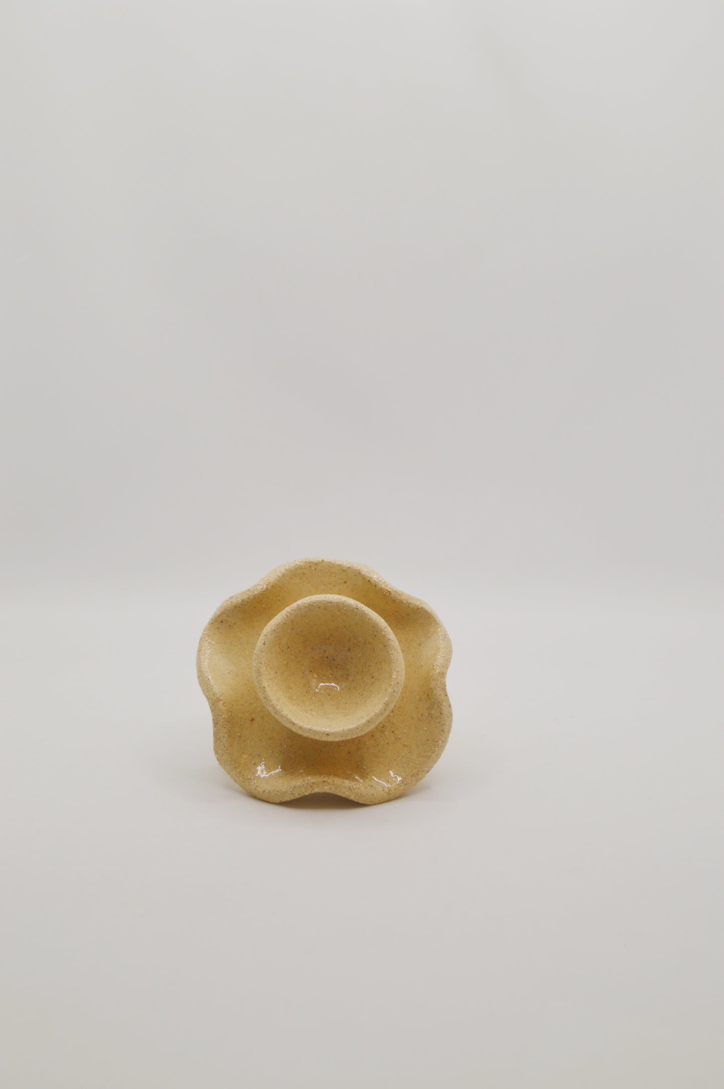 Coquetier crème chamotté