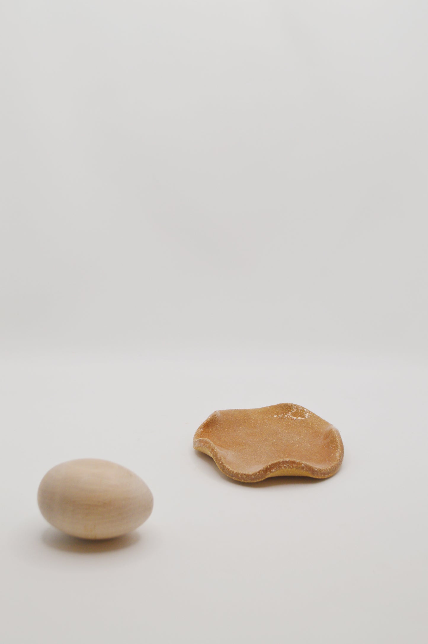 Mini assiette mocha ondulée