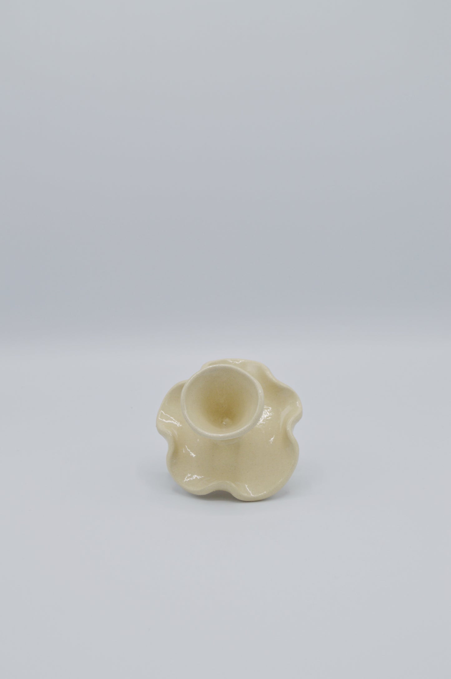 Coquetier crème lisse
