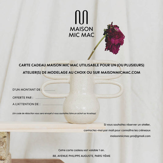 Carte cadeau Maison Mic Mac