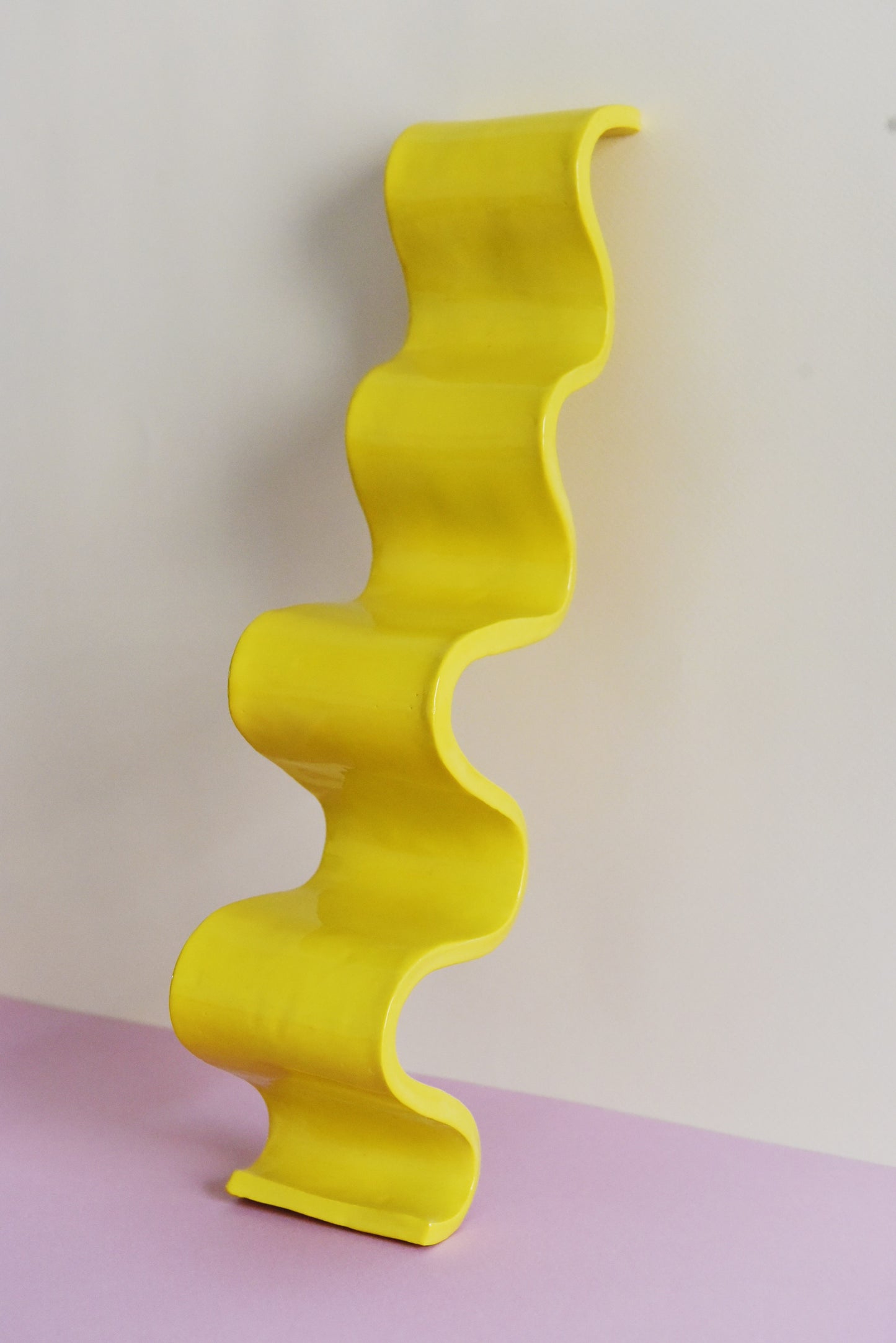 Vide-poches vague jaune