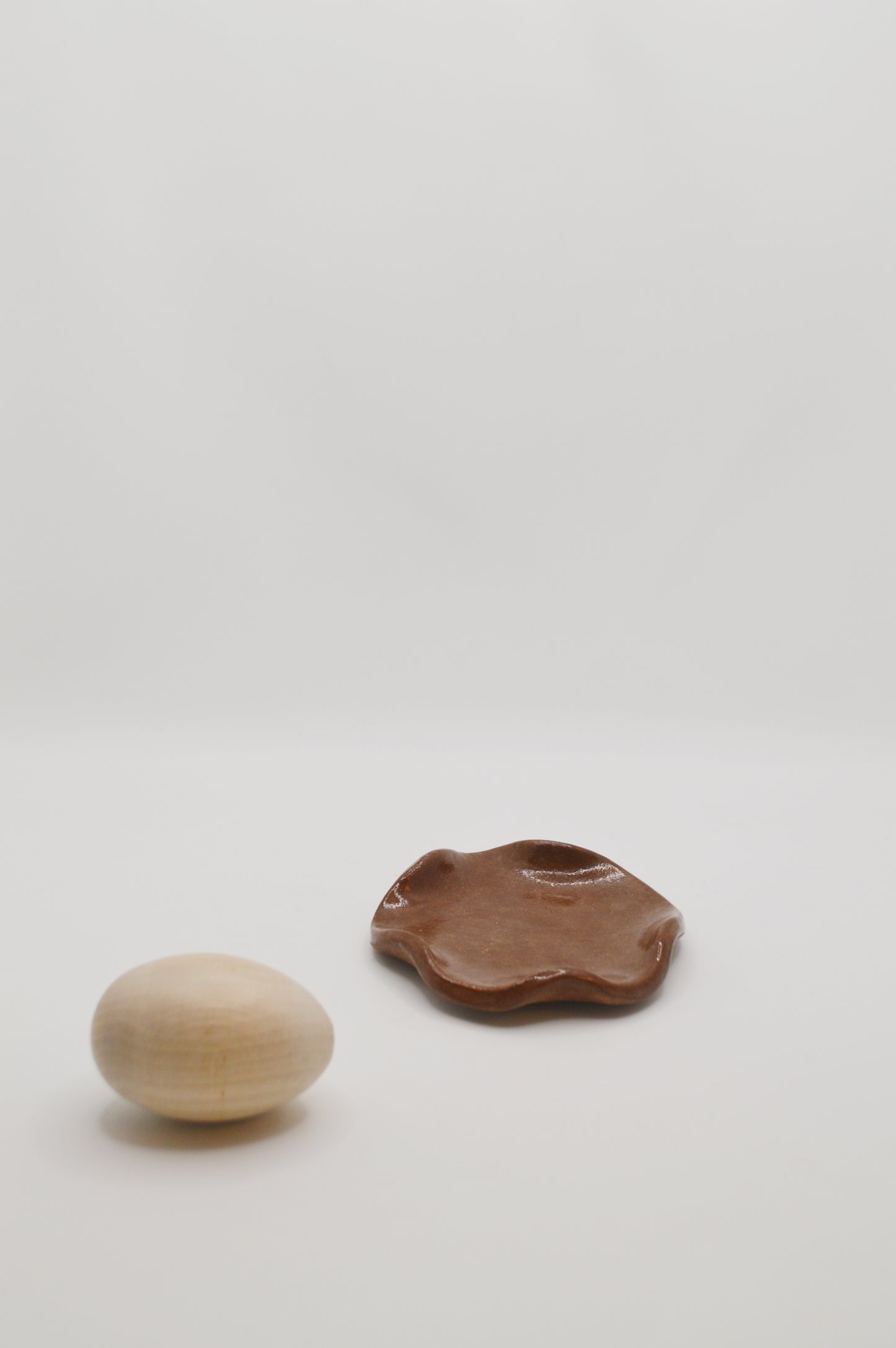 Mini assiette chocolat ondulée