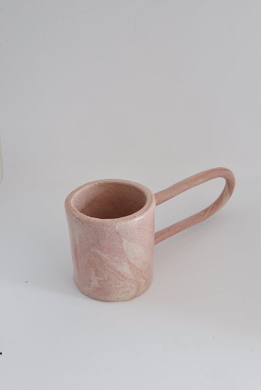 Mug grande anse bi-goût rose