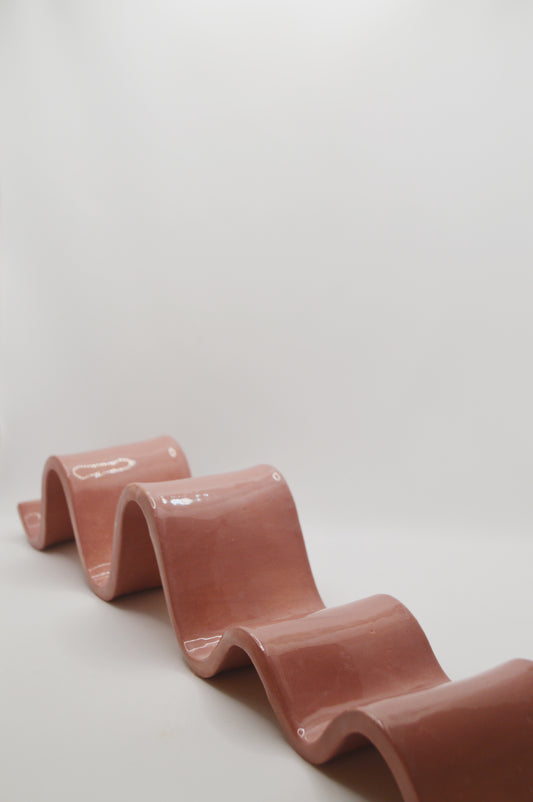 Vide-poches vague rose