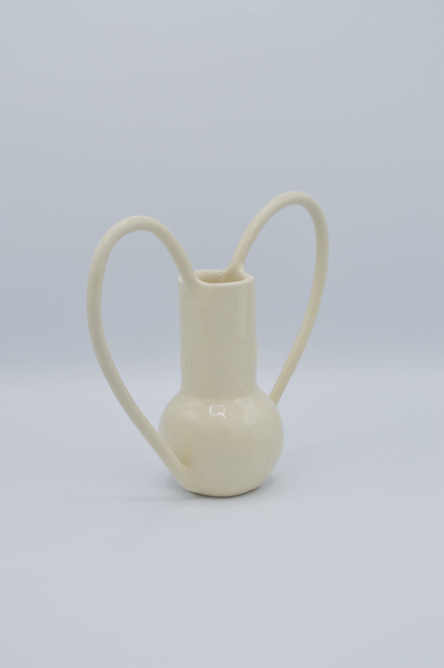 Vase fragment rond crème