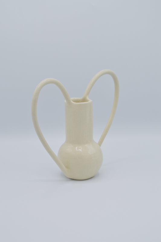 Vase fragment rond crème