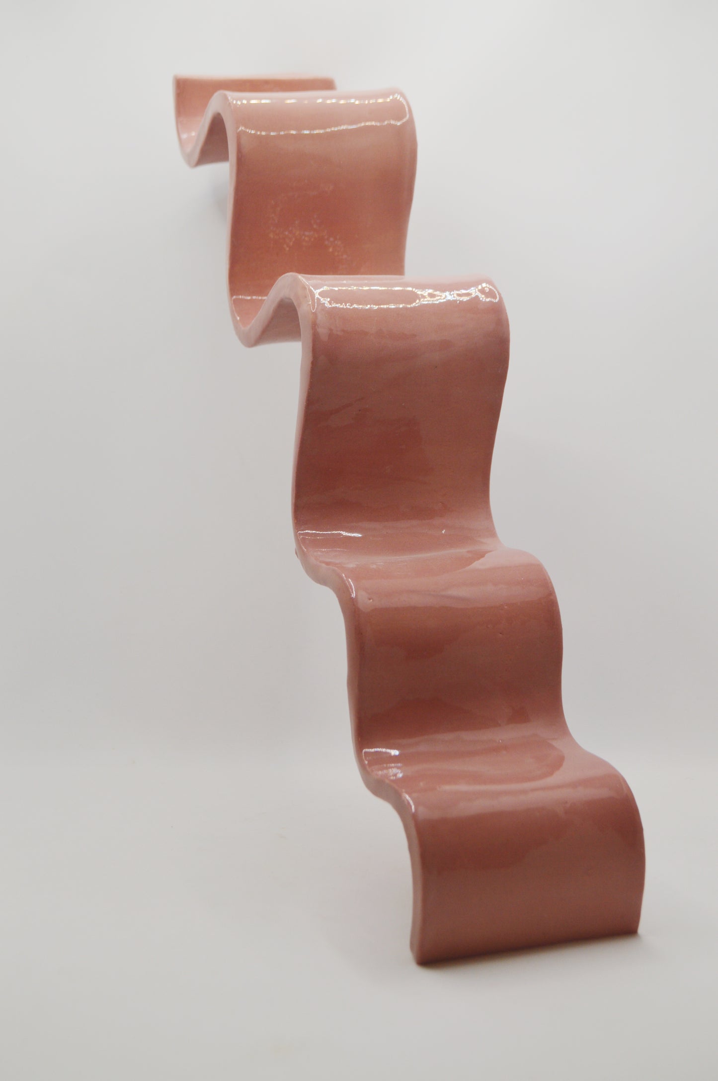 Vide-poches vague rose