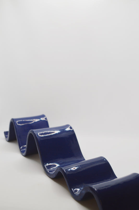 Vide-poches vague bleu