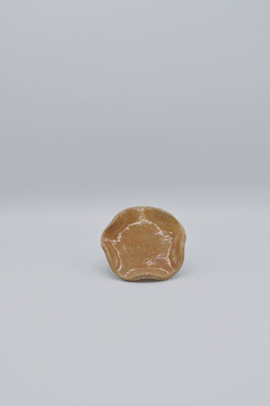 Mini assiette mocha ondulée