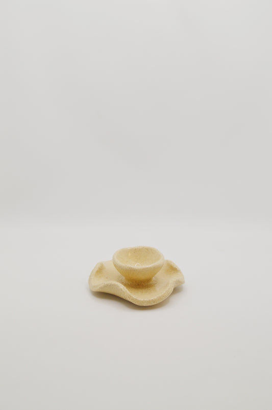 Coquetier crème chamotté