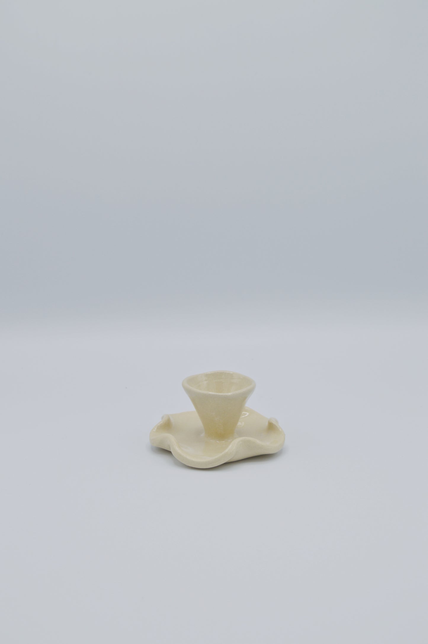 Coquetier crème lisse