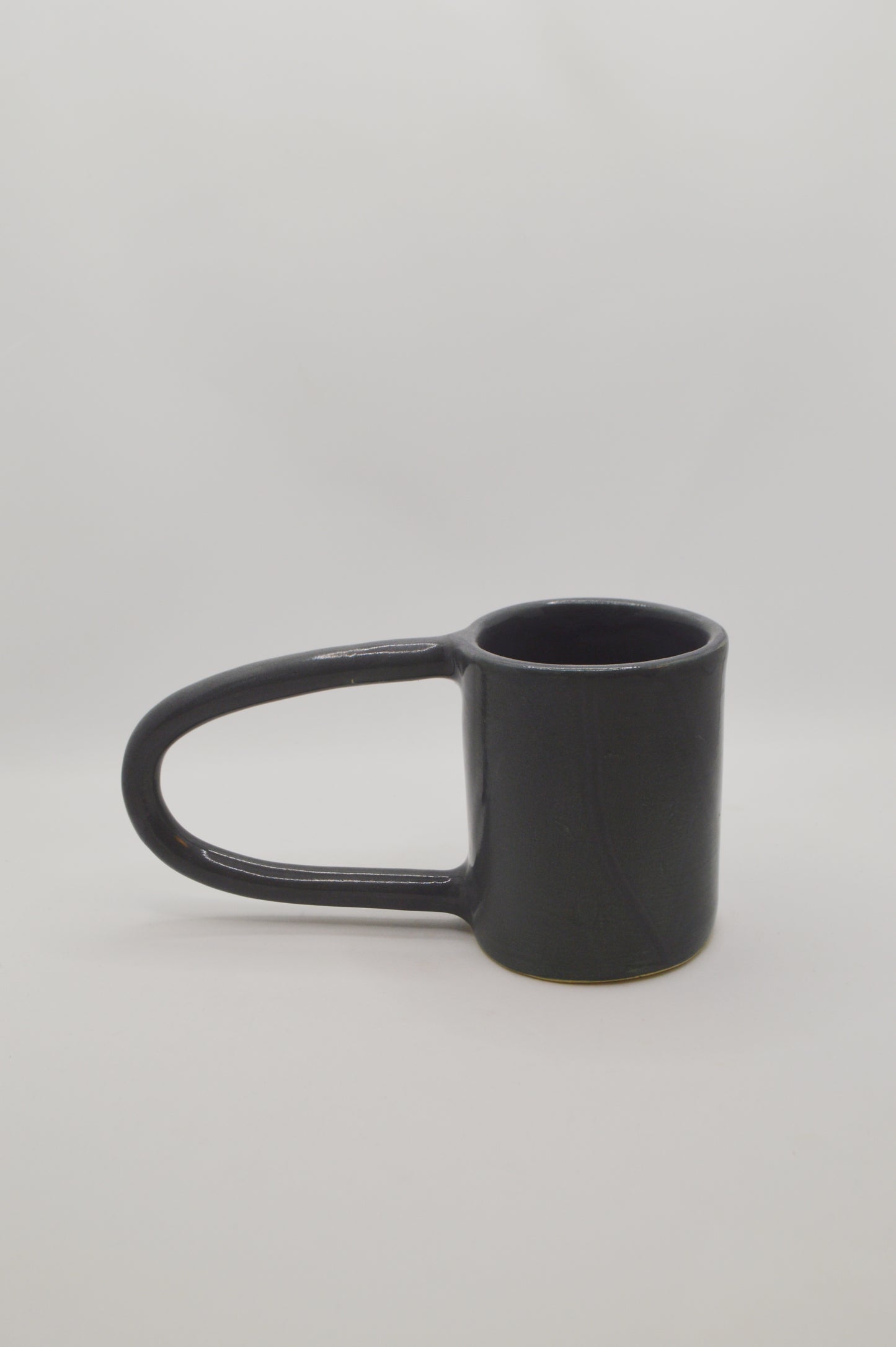 Mug anse longue bleu gris